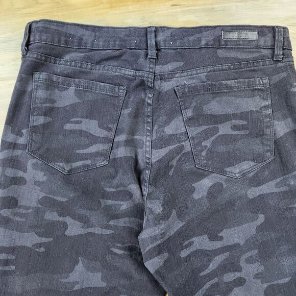 🔸️Social Standard Black Camouflage Slim Fit Skinny Ankle Jeans Size 14/32 - Picture 6 of 14